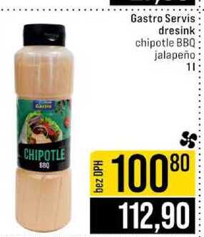 Gastro Servis dresink chipotle BBQ jalapeño 1l