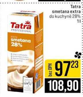 Tatra smetana extra do kuchyně 28% 1l
