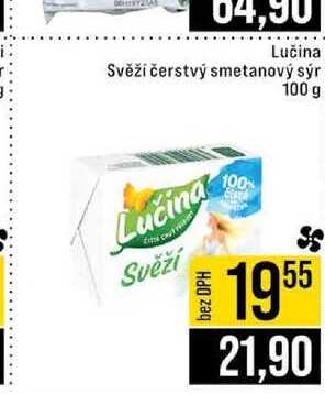 Lučina Svěží čerstvý smetanový sýr 100 g 