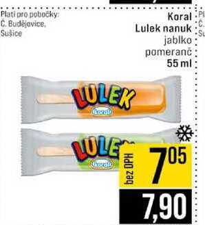 Koral Lulek nanuk jablko pomeranč 55 ml