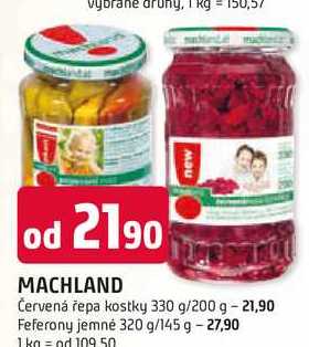 MACHLAND Červená řepa kostky 330 g/200 g 