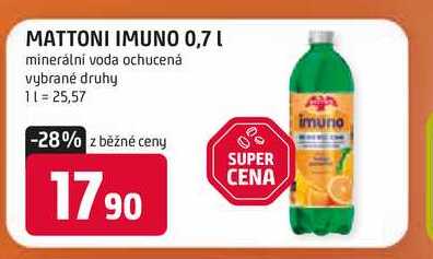 MATTONI IMUNO 0,7l