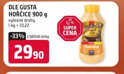 DLE GUSTA HOŘČICE 900 g