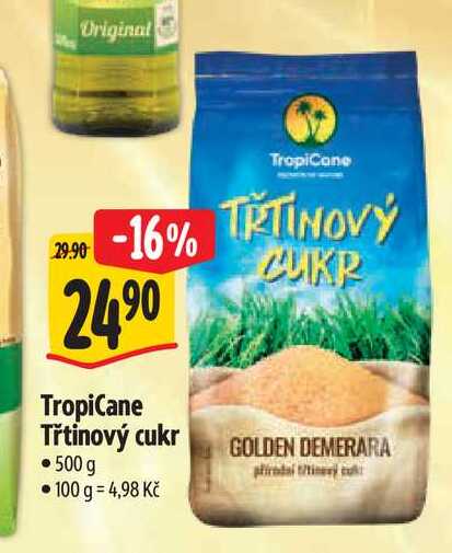  TropiCane Třtinový cukr 500 g   v akci