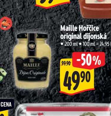 Maille Hořčice original dijonská 200 ml
