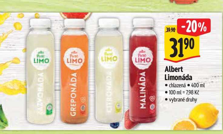   Albert Limonáda chlazená 400 ml 