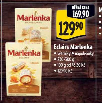 Eclairs Marlenka 230-300 g