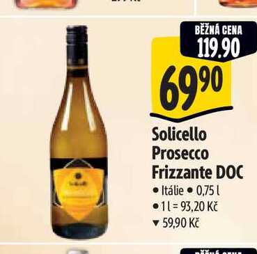 Solicello Prosecco Frizzante DOC 0,75 l
