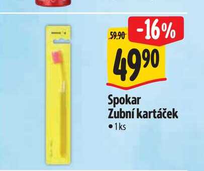   Spokar Zubní kartáček  1ks 