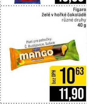 Figaro želé v hořké čokoládě různé druhy 40g