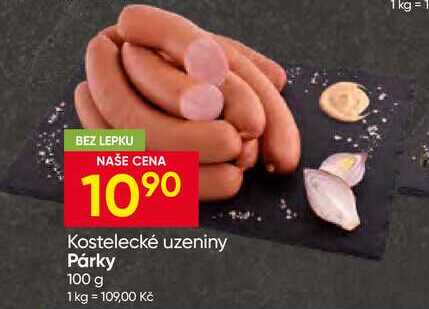 Kostelecké uzeniny Párky 100 g