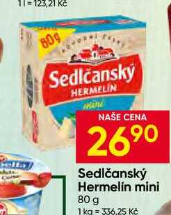 Sedlčanský Hermelín 80g, vybrané druhy