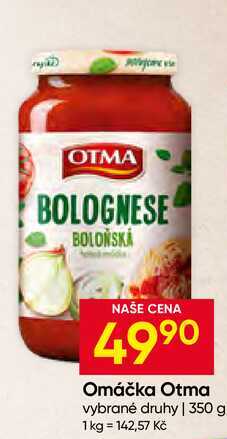 Omáčka Otma vybrané druhy 350 g