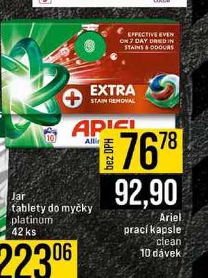 Ariel prací kapsle clean 10 dávek