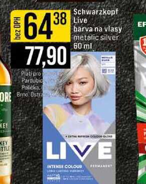 Schwarzkopf Live barva na vlasy metalic silver 60 ml 