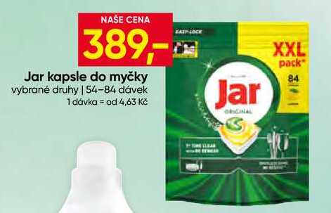 Jar kapsle do myčky vybrané druhy 54-84 dávek