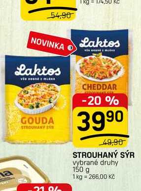 STROUHANÝ SÝR vybrané druhy 150 g