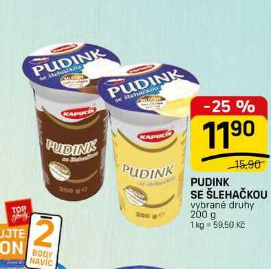 PUDINK SE ŠLEHAČKOU vybrané druhy 200 g