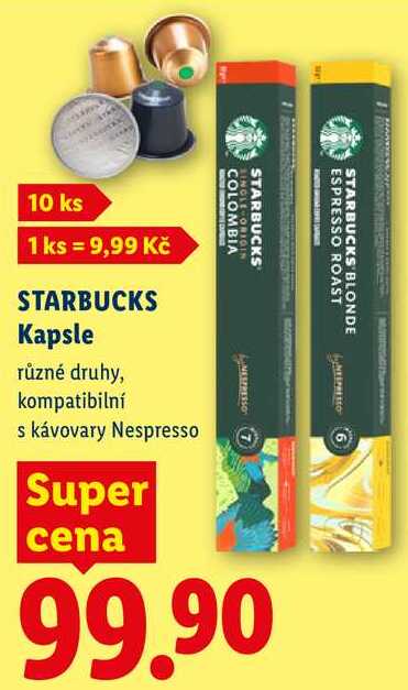 STARBUCKS Kapsle, 10 ks