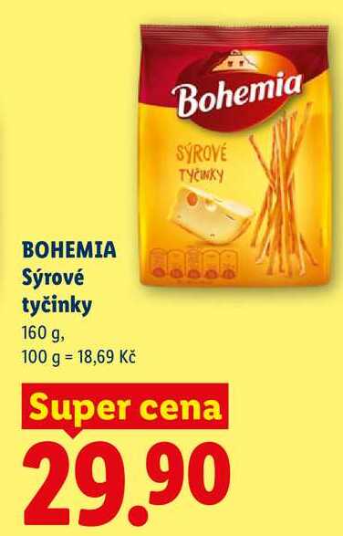 BOHEMIA Sýrové tyčinky, 160 g