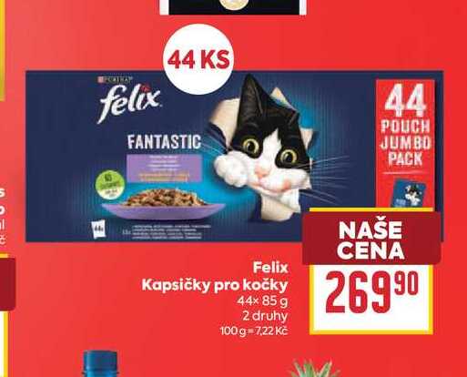 Felix Kapsičky pro kočky 44× 85 g