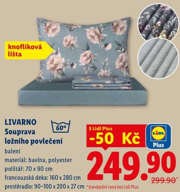LIVARNO Souprava ložního povlečení 