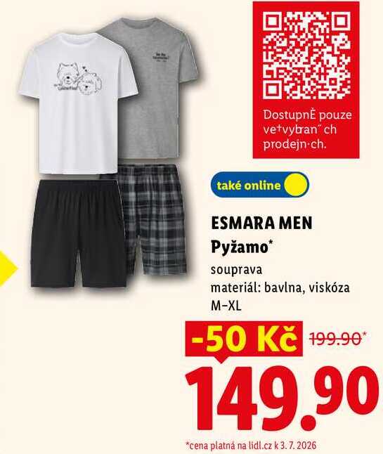 ESMARA MEN Pyžamo