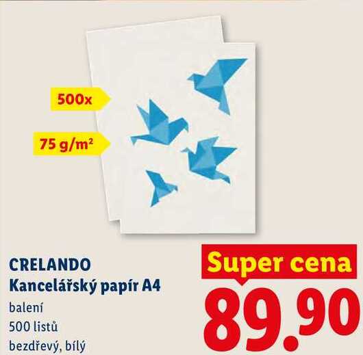 CRELANDO Kancelářský papír A4