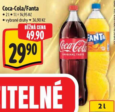 Coca-Cola/Fanta, 2 l