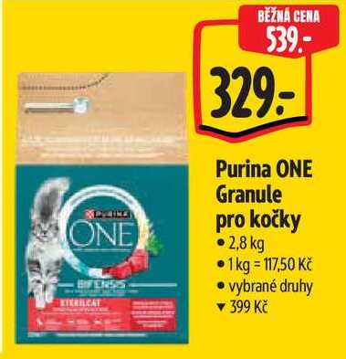 Purina ONE Granule pro kočky, 2,8 kg