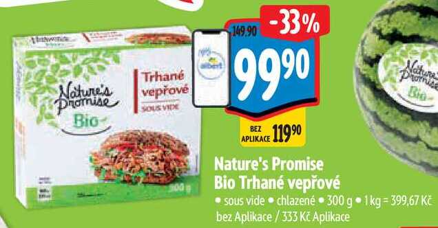 Nature's Promise Bio Trhané vepřové, 300 g