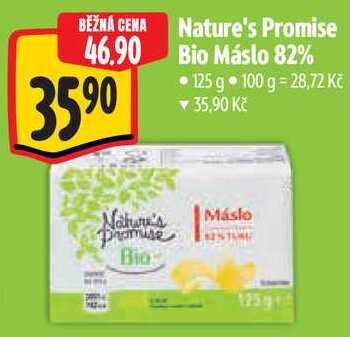Nature's Promise Bio Máslo 82%, 125 g