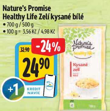 Nature's Promise Healthy Life Zelí kysané bílé, 700 g/500 g