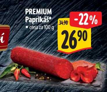 PREMIUM Paprikáš, cena za 100 g