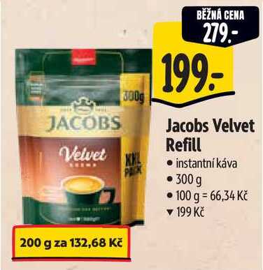 Jacobs Velvet Refill, 300 g