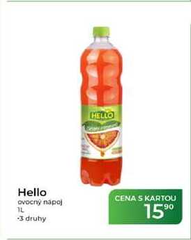 Hello ovocný nápoj 1 L