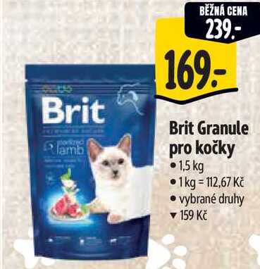 Brit Granule pro kočky, 1,5 kg