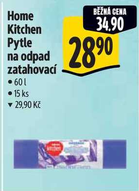 Home Kitchen Pytle na odpad zatahovací 60 l, 15 ks