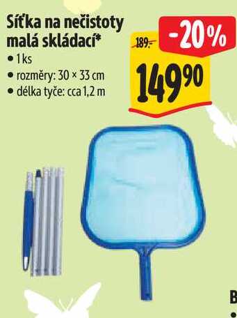 Síťka na nečistoty malá skládací