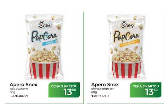 Apero Snex cheese popcorn 60g  