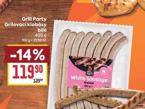 Grill Party Grilovací klobásy bílé 400 g