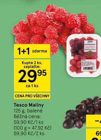 Tesco Maliny, 125 g. balené