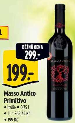 Masso Antico Primitivo, 0,75 l