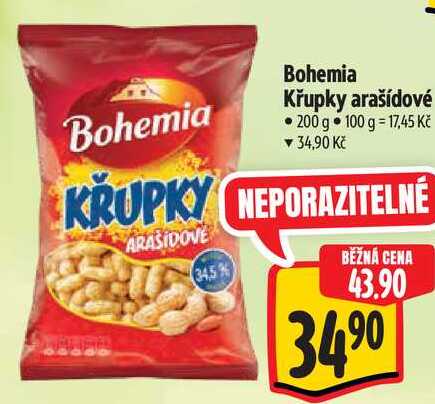 Bohemia Křupky arašídové, 200 g