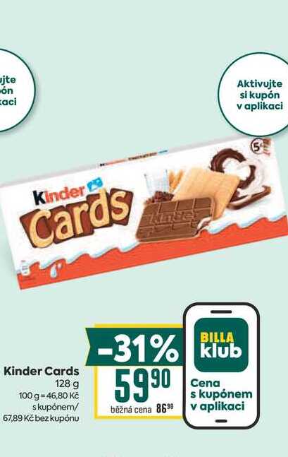 Kinder Cards 128 g 