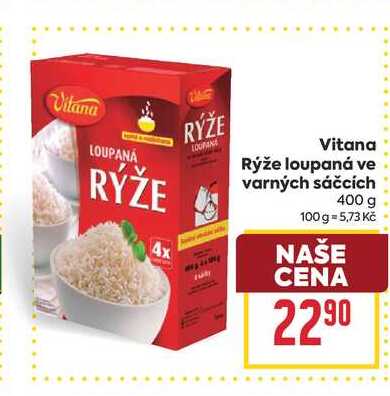 Vitana Rýže loupaná ve varných sáčcích 400 g