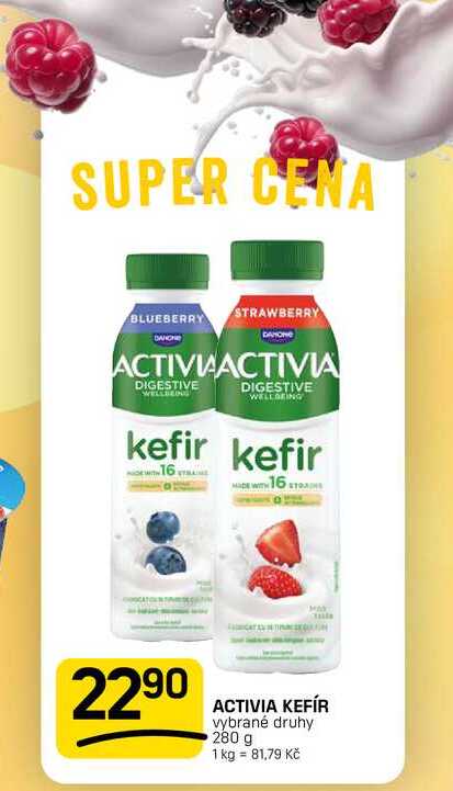 ACTIVIA KEFÍR vybrané druhy 280 g