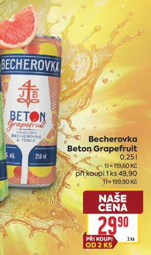 Becherovka Beton Grapefruit 0,25l