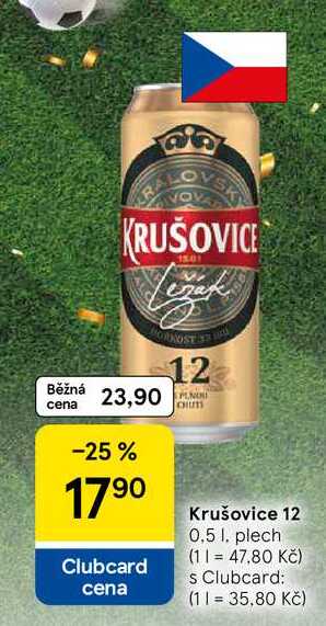Krušovice 12, 0.5 l