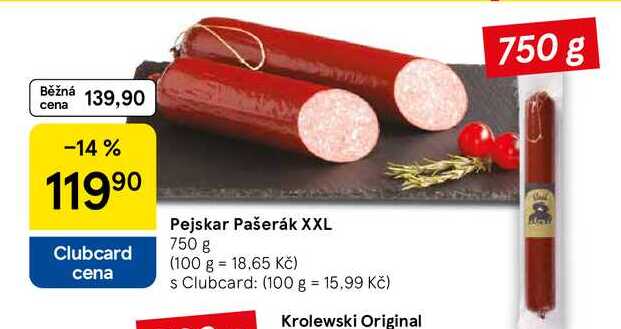 Pejskar Pašerák XXL, 750 g